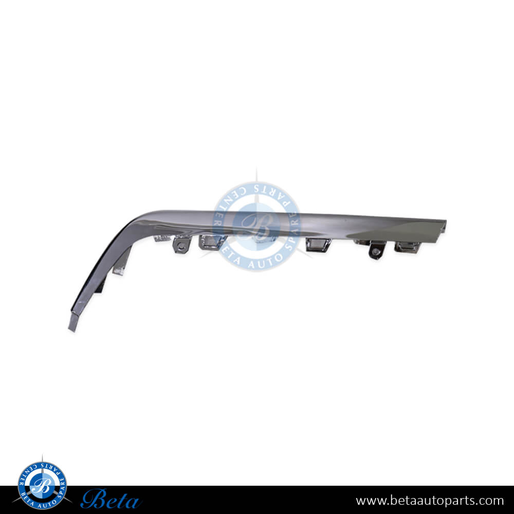 Left Side Rear Diffuser Chrome Moulding AMG S63/S65 for Mercedes S-Class W222 2018-2020 models, Part Number 2228853001 Left Side Rear Diffuser Chrome Moulding AMG S63/S65 for Mercedes S-Class W222 2018-2020 models, Part Number 2228853001